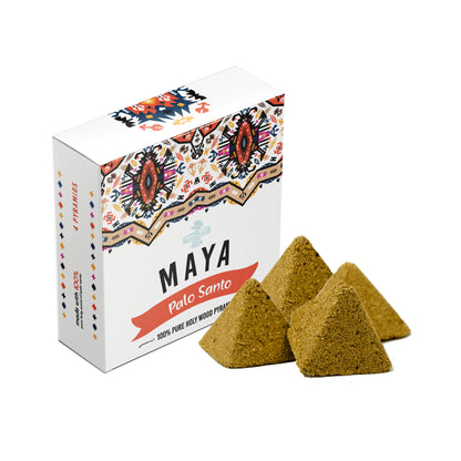 MAYA Palo Santo Incense Pyramids - 4 Pack