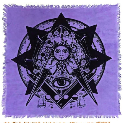 Mystical altar cloth for spiritual rituals, meditation, and ceremonial use