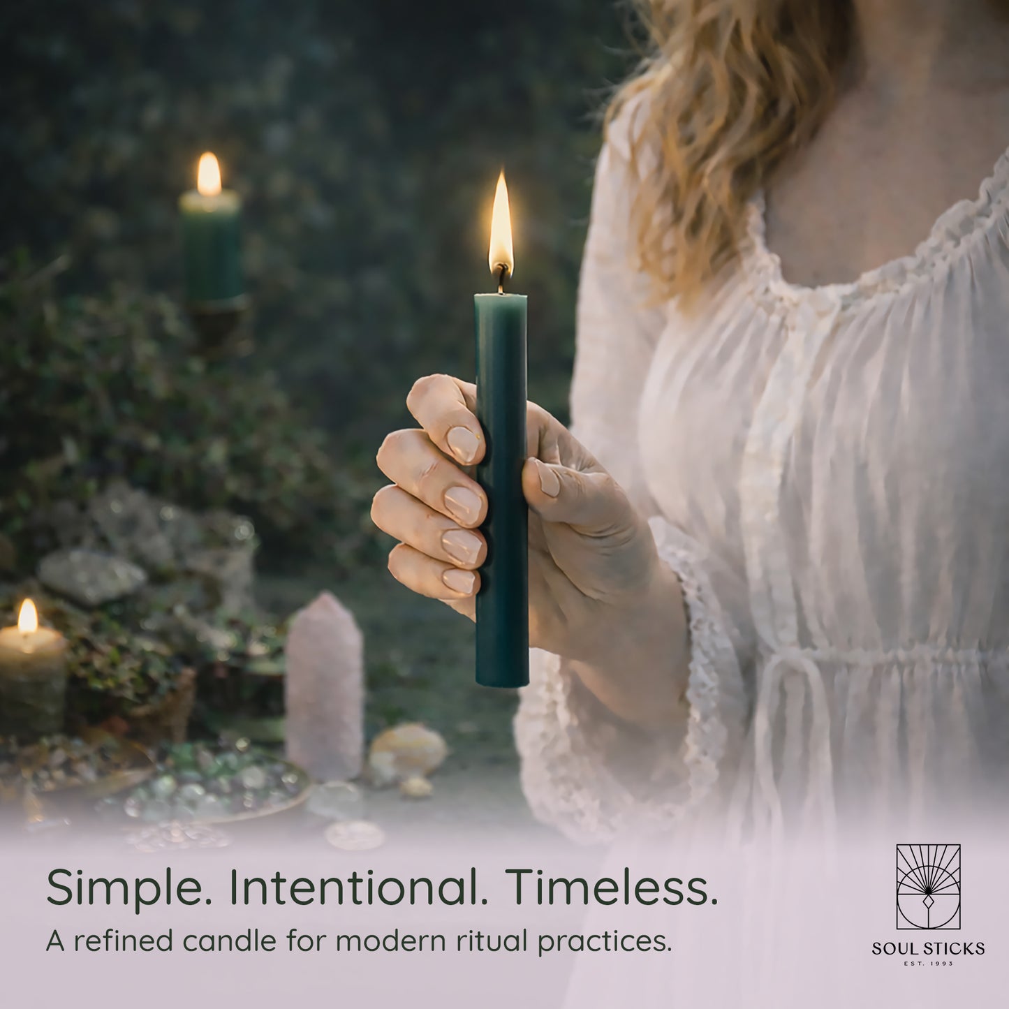 SOUL STICKS 4" Premium Magic Spell Chime Taper Candles Bulk 20 Pack for Rituals, Ceremonies, Meditation, Altar and Spells