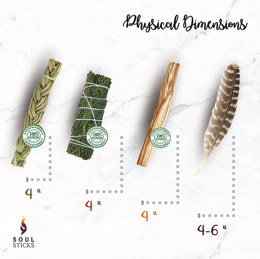 Cedar Sage Smudge Kit with Guide