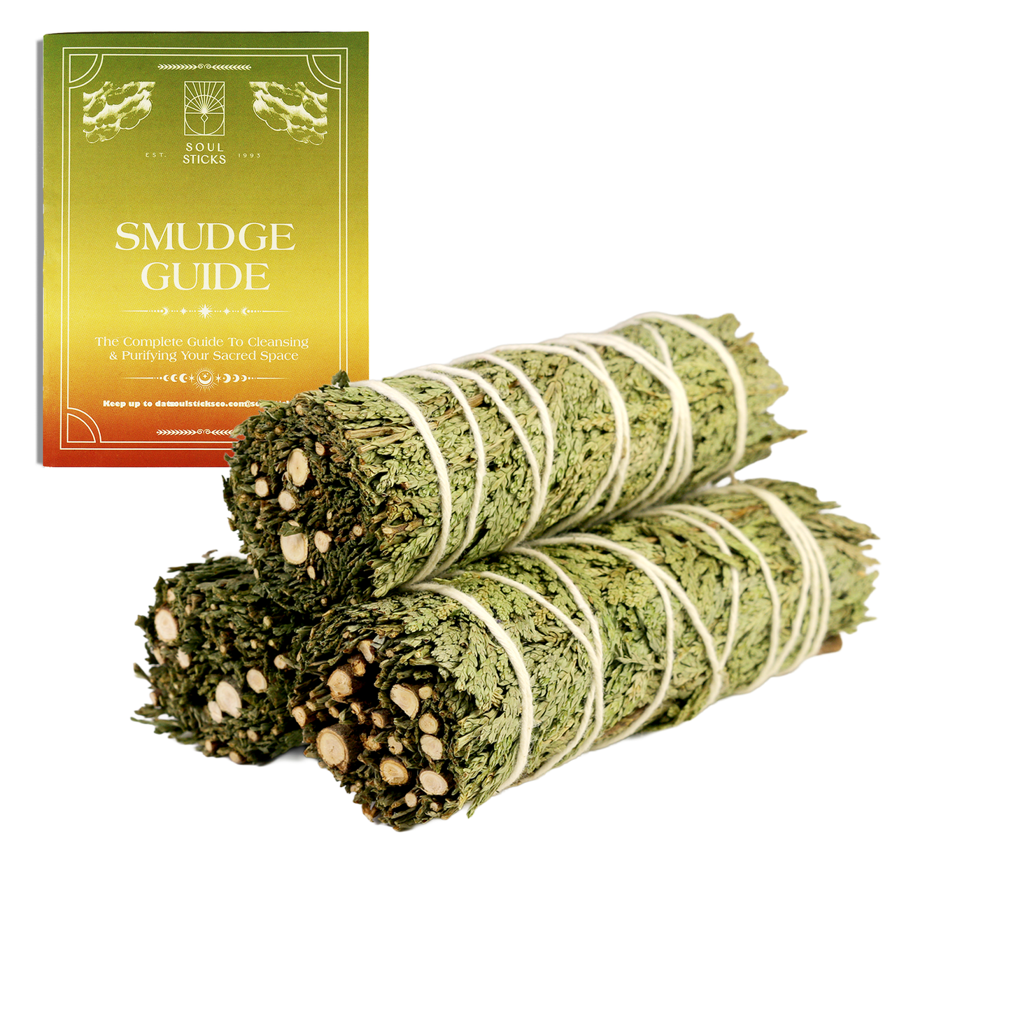 Cedar Sage Smudge Sticks with Smudge Guide (3 PK)