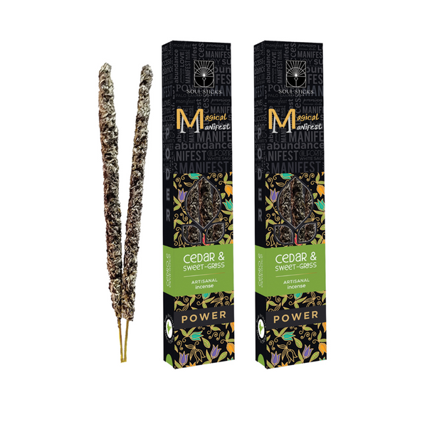 Magical Manifest Power Artisanal Incense Sticks Duo Pack - Cedar