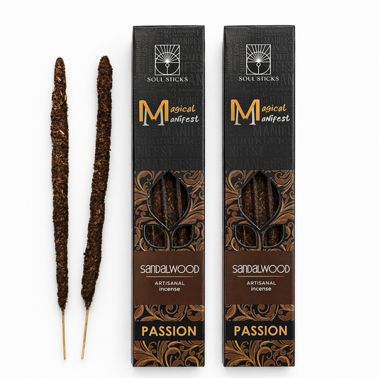 Magical Manifest Passion Artisanal Incense Sticks Duo Pack - Sandalwood