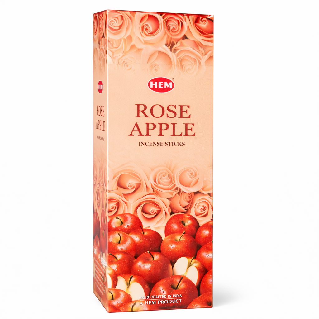 HEM Rose Apple Incense Sticks - Original HEM Incense Hand-Rolled in India