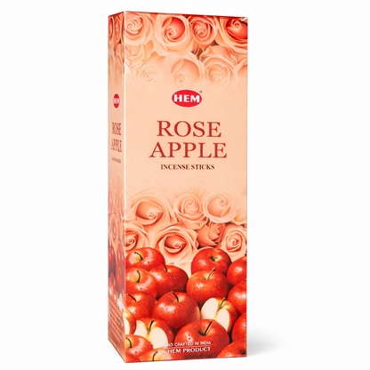 HEM Rose Apple incense sticks box on white background