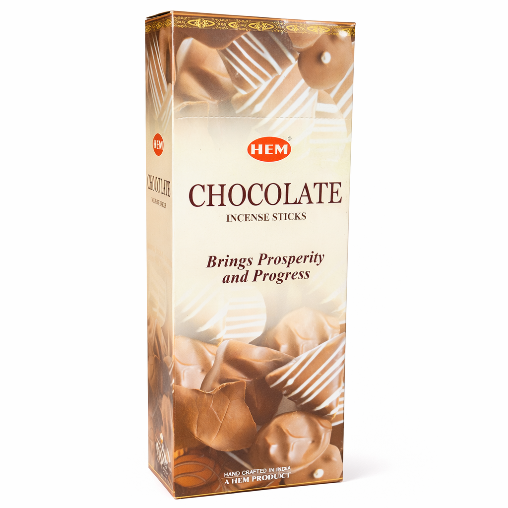HEM Chocolate Incense Sticks - Original HEM Incense Hand-Rolled in India