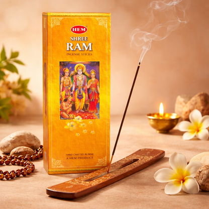 Lifestyle image of HEM Shri Ram incense sticks