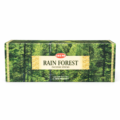 HEM Rain Forest incense sticks box on white background