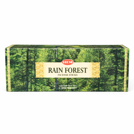 HEM Rain Forest Incense Sticks - Original HEM Incense Hand-Rolled in India