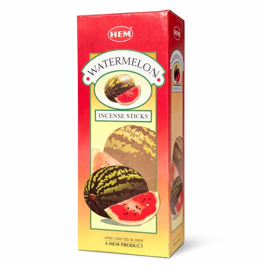 HEM Watermelon Incense Sticks - Original HEM Incense Hand-Rolled in India