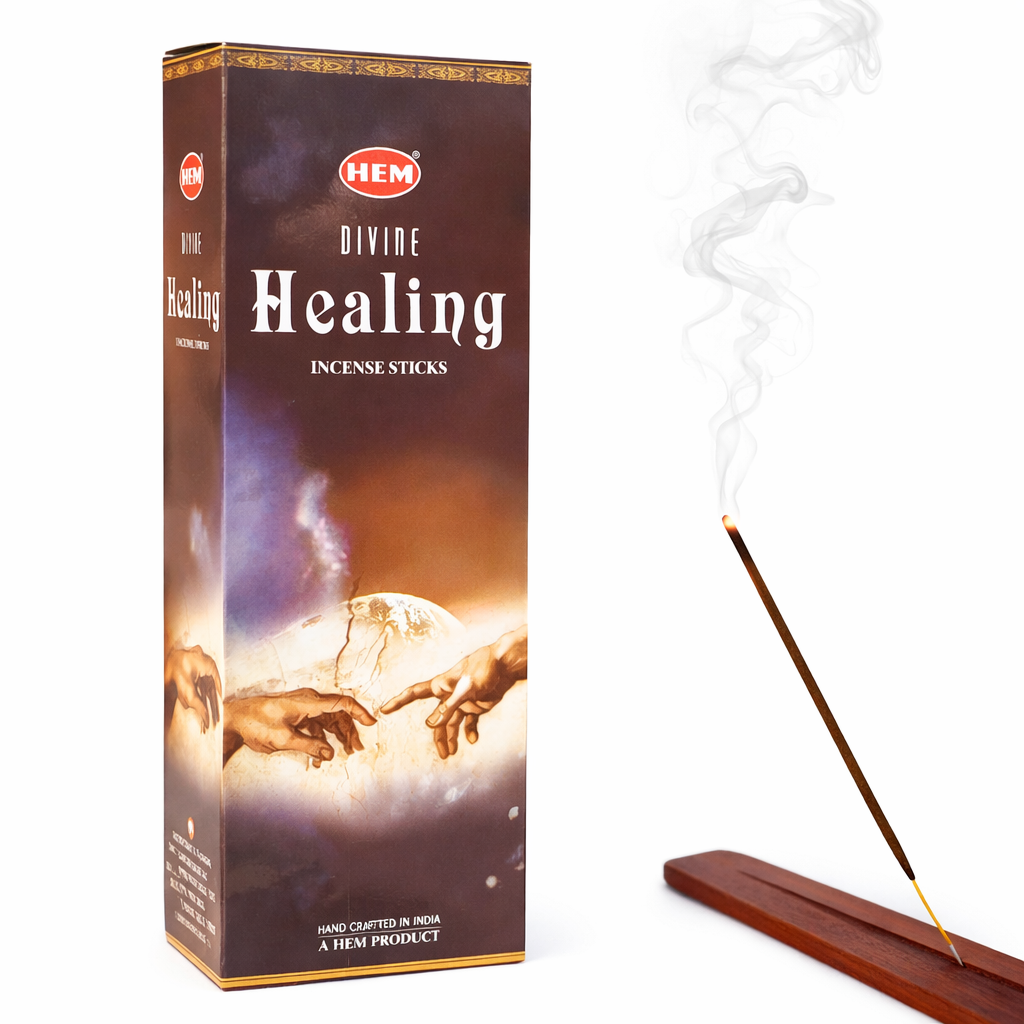 HEM Divine Healing Incense Sticks - Original HEM Incense Hand-Rolled in India