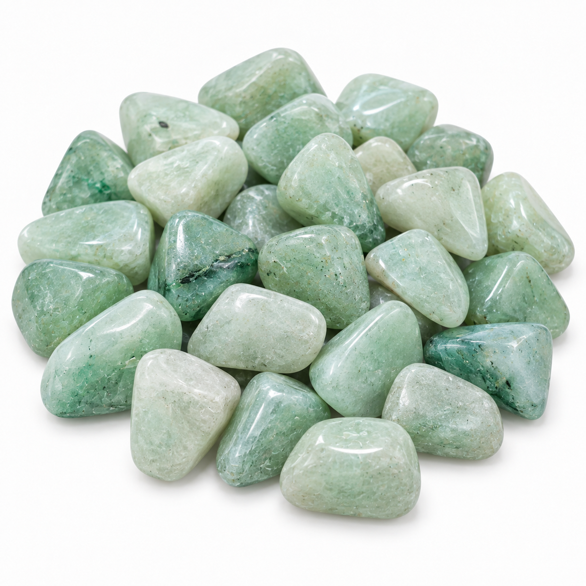 Green Aventurine Tumbled Crystal Stones for Luck Prosperity Abundance and New Beginnings