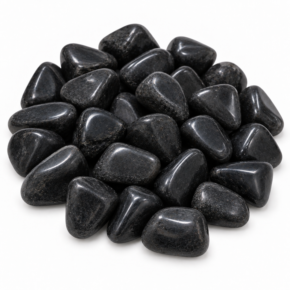 Black Obsidian Tumbled Crystal Stones for Protection Grounding Strength and Energy Cleansing