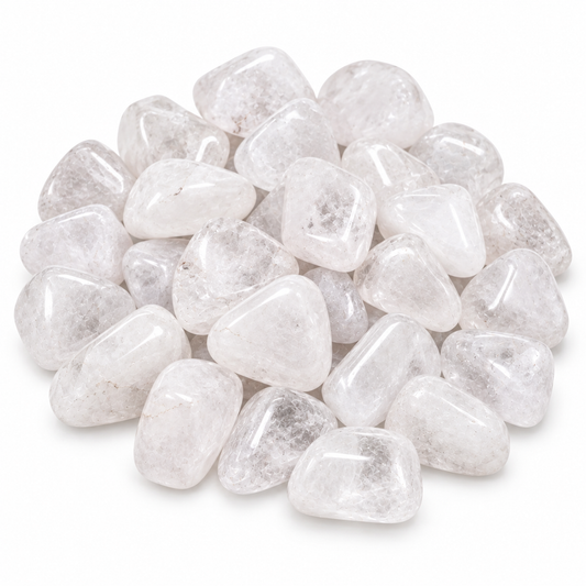 Clear Quartz Tumbled Crystal Stones for Clarity Cleansing Positive Energy and Intention Setting