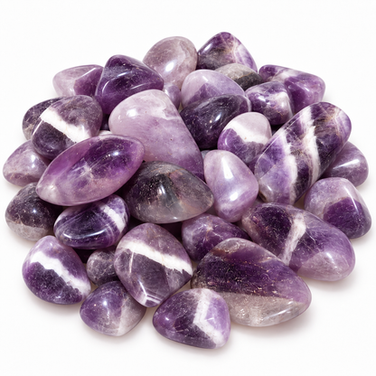 Amethyst Tumbled Crystal Stones for Calm Clarity Protection and Spiritual Growth