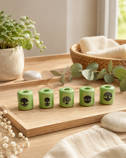 Ceramic Candle Holder Tree of Life Variety Pack of 5