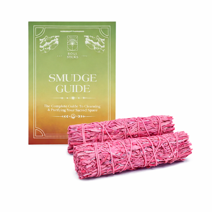 Rose Scented Blue Sage Smudge Sticks Duo