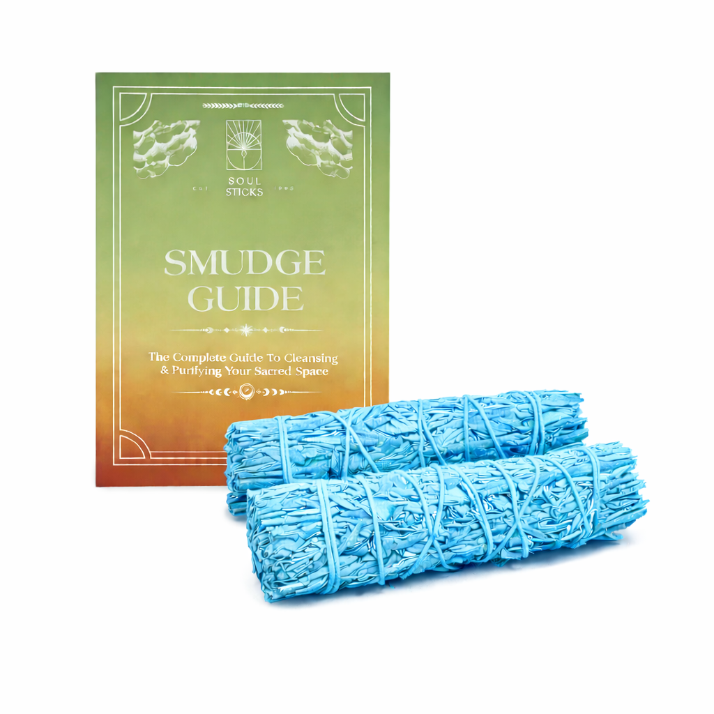 Nag Champa Scented Blue Sage Smudge Sticks Duo