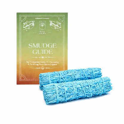 Nag Champa Scented Blue Sage Smudge Sticks Duo
