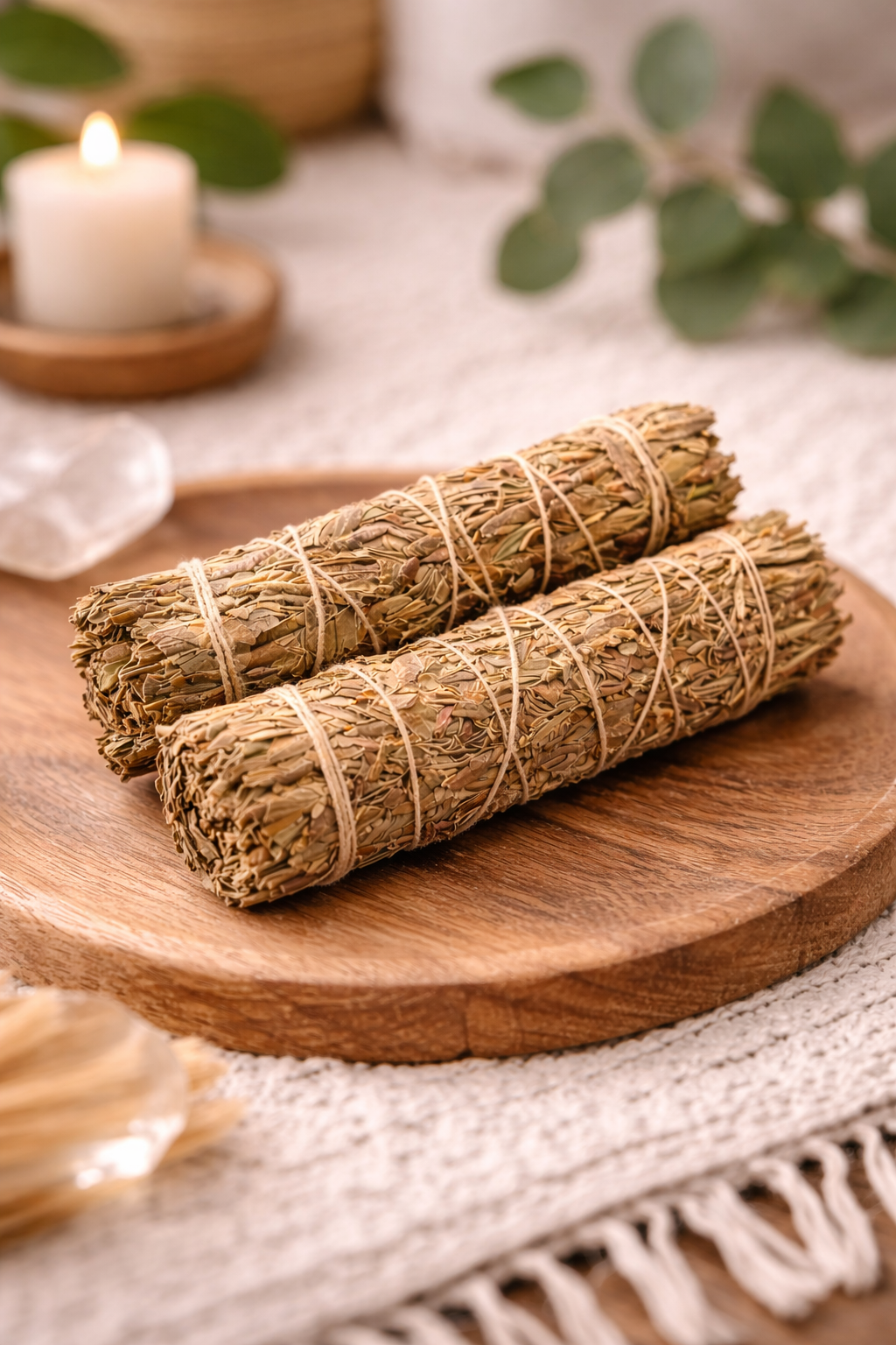 Sandalwood Scented Blue Sage Smudge Sticks Duo