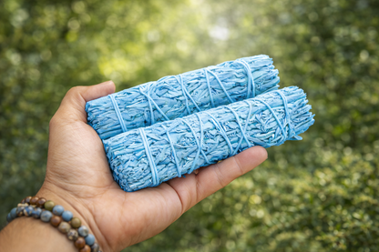Nag Champa Scented Blue Sage Smudge Sticks Duo