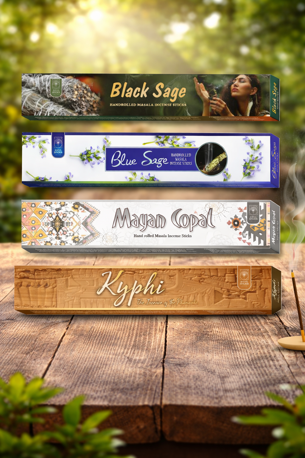 Soul Sticks, Spiritual Vibes Masala Incense Sticks Variety Pack