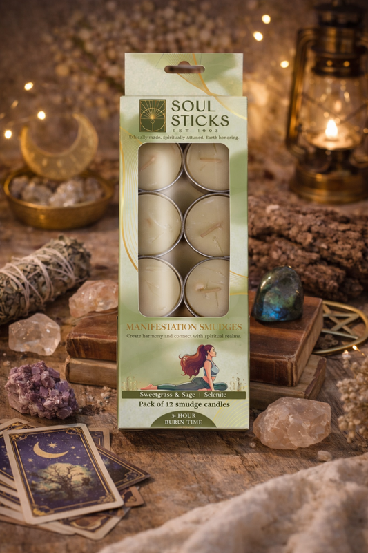 Packaged Manifestation Smudgies - Harmony & Spiritual Connection shown on a plain background