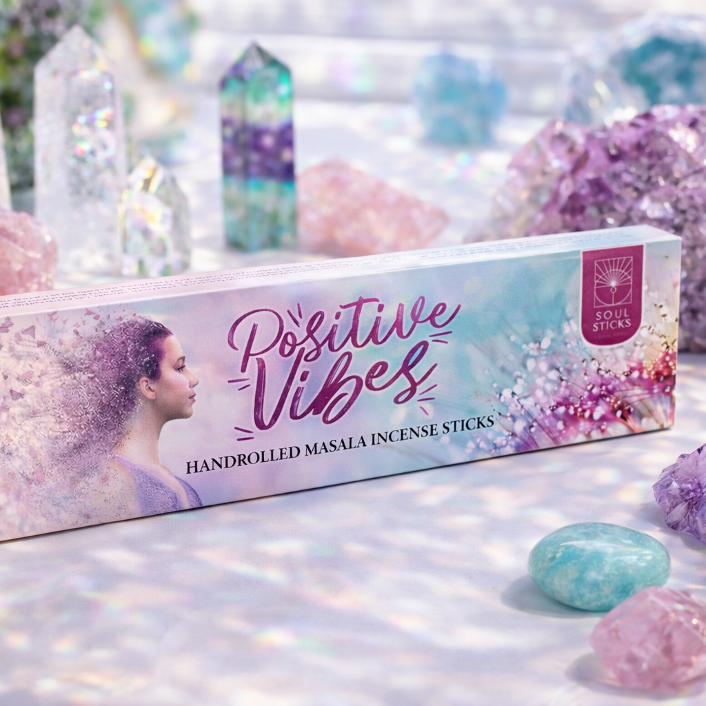 Soul Sticks Positive Vibes Masala Incense Sticks - 15 g (12 Pack)