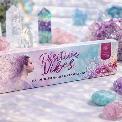 Soul Sticks Positive Vibes Masala Incense Sticks - 15 g (12 Pack)