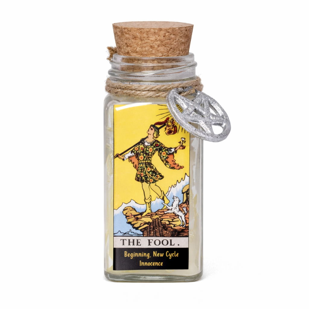 The Fool Tarot Card Smudge Candle (6 OZ)