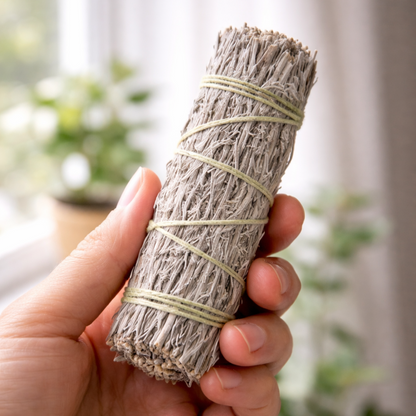 Blue Sage Smudge Sticks with Smudge Guide, 3-Pack