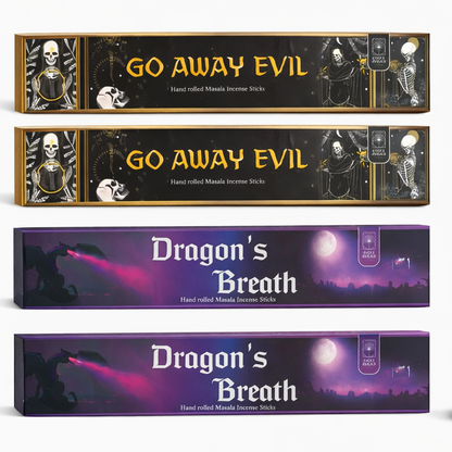 Dragon's Breath & Go Away Evil Masala Incense Sticks Variety Pack product image