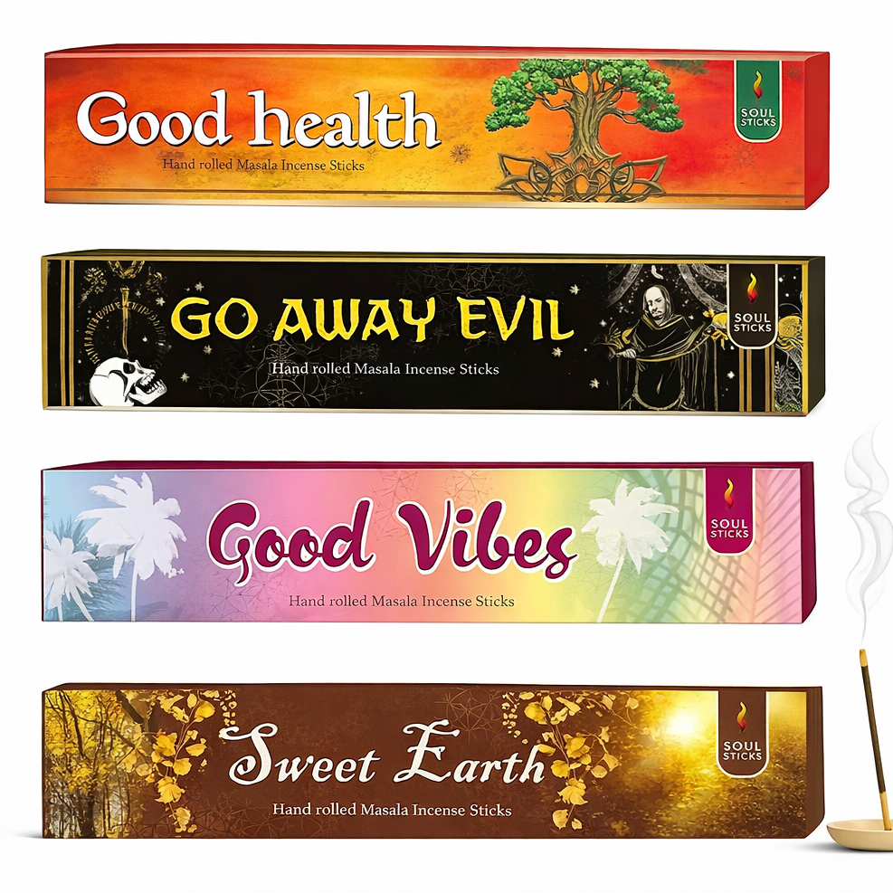 Soul Sticks, Positive Vibes Masala Incense Sticks Variety Pack