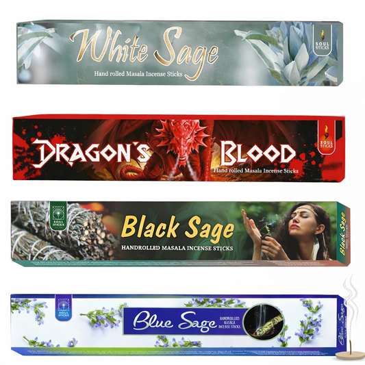 Soul Sticks, Sage Series Masala Incense Sticks Variety Pack