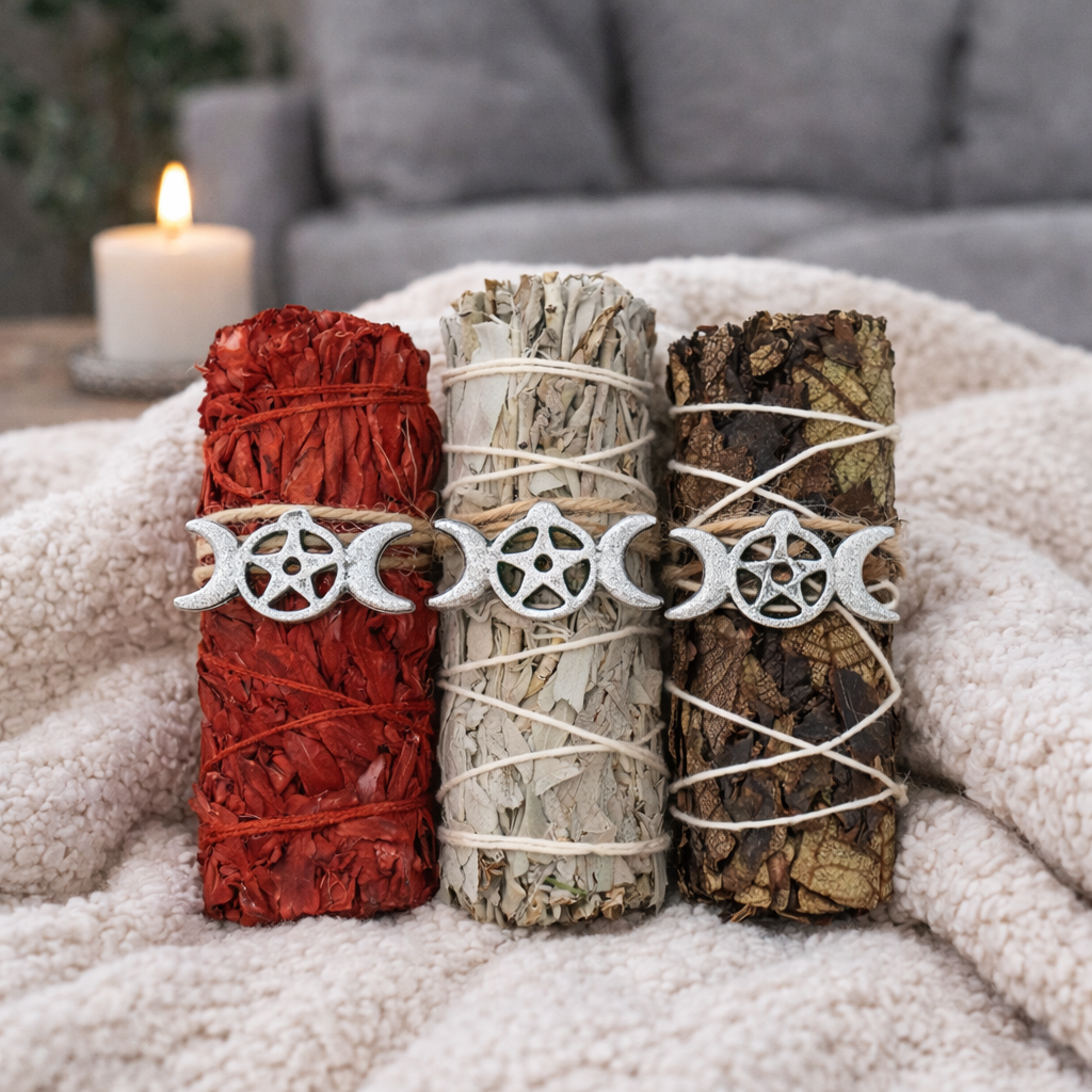Triple Moon Charm Sage Variety Pack with Guide