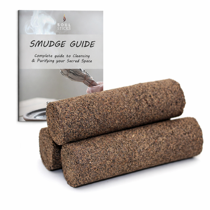 Black Sage Sacred Wand Smudge Sticks with Guide, 3-Pack