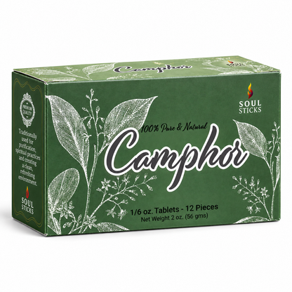 Natural Camphor Tablets (Kapur) – Camphor Blocks for Puja, Aarti, Cleansing & Ritual Use