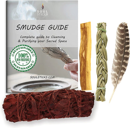 Dragon's Blood Sage Smudge Kit with Guide