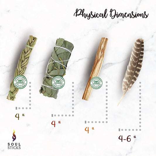 Eucalyptus Sage Smudge Kit with Guide