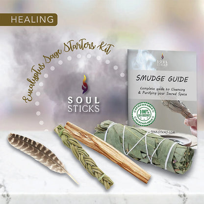 Eucalyptus Sage Smudge Kit with Guide