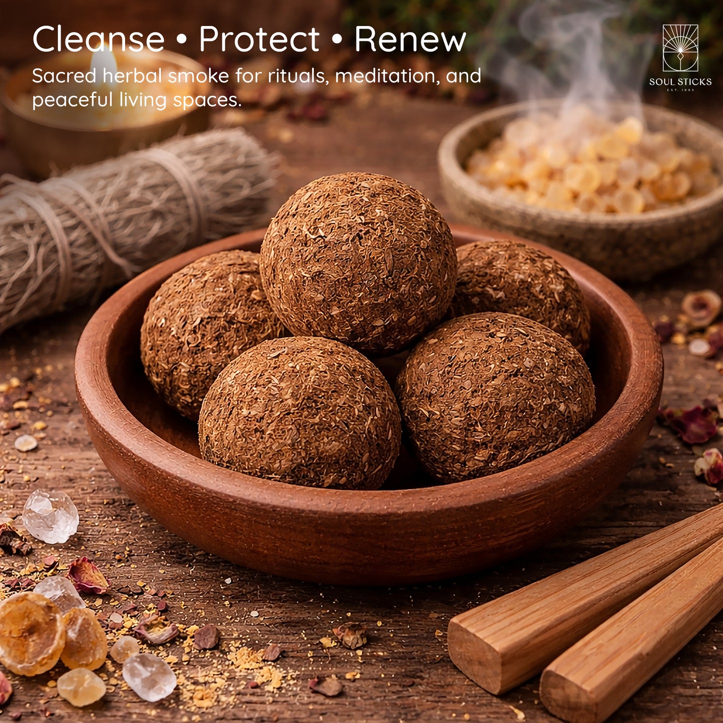 Frank Incense & Myrrh Smudge Bombs (5 PK)