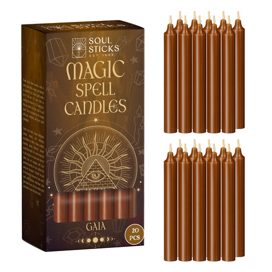 SOUL STICKS 4" Premium Magic Spell Chime Taper Candles Bulk 20 Pack for Rituals, Ceremonies, Meditation, Altar and Spells