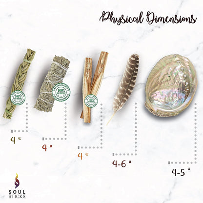 Beginner Blue Sage Smudge Kit with Guide