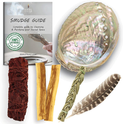 Beginner Dragon's Blood Sage Smudge Kit with Guide