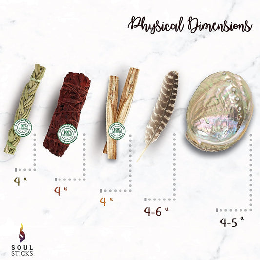 Beginner Dragon's Blood Sage Smudge Kit with Guide