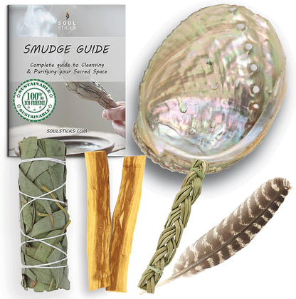 Beginner Eucalyptus Sage Smudge Kit with Guide