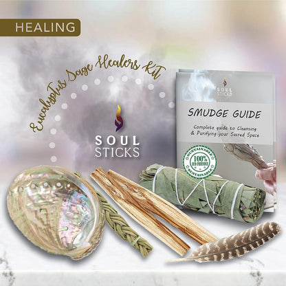 Beginner Eucalyptus Sage Smudge Kit with Guide