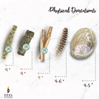 Beginner Rosemary Sage Smudge Kit with Guide