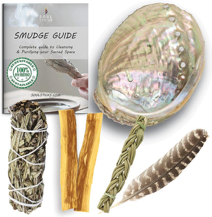 Beginner Yerba Santa Sage Smudge Kit with Guide