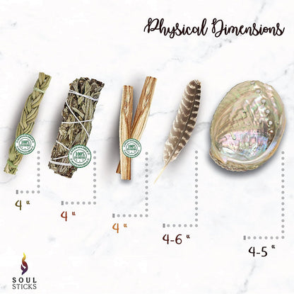 Beginner Yerba Santa Sage Smudge Kit with Guide